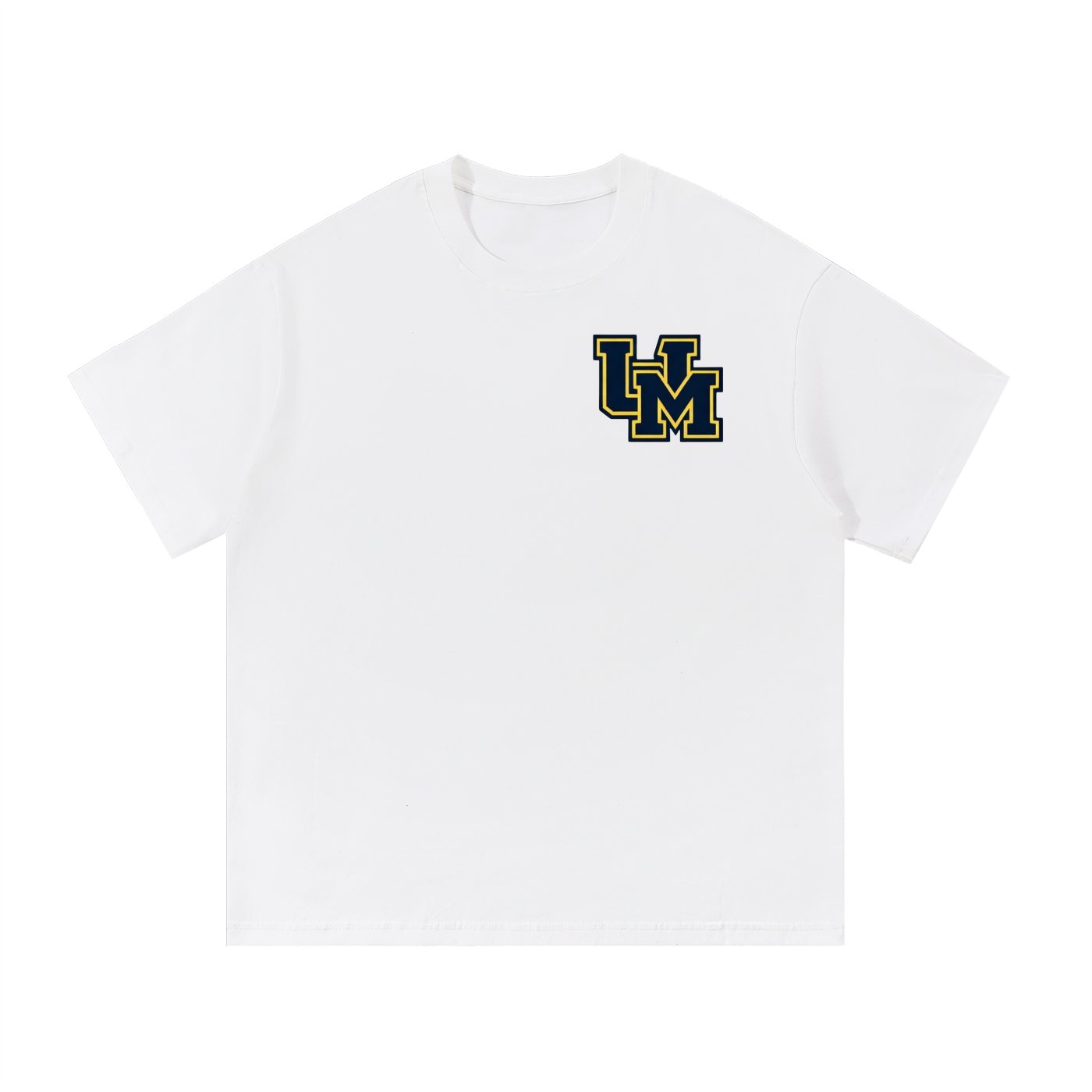 Yellow & Blue Logo UM Tee
