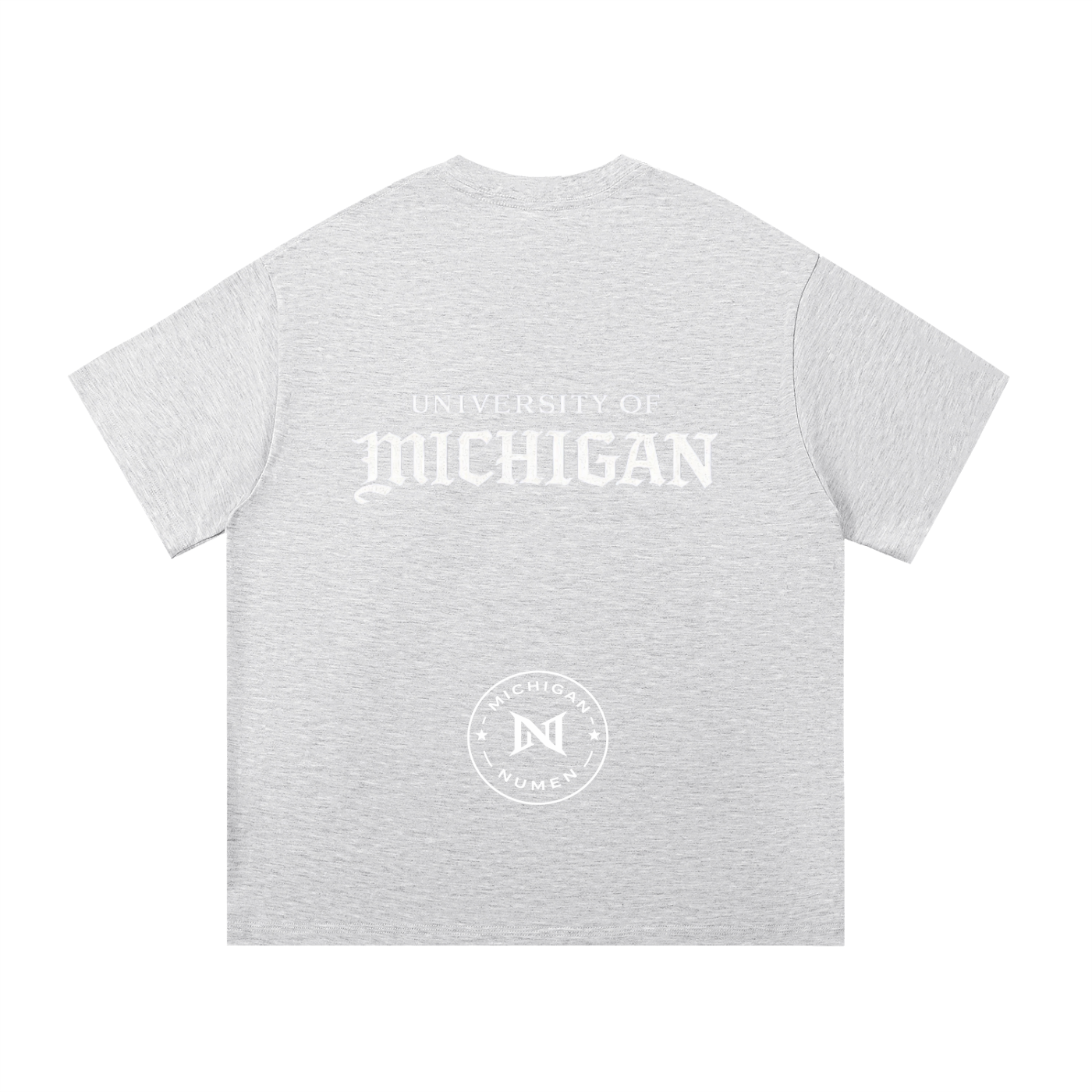 White UM Logo Tee