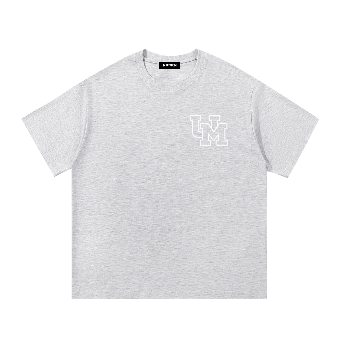 White UM Logo Tee