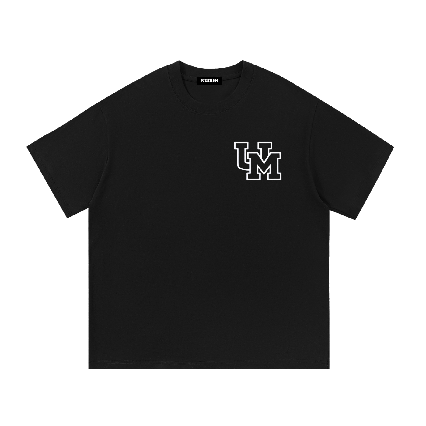 White UM Logo Tee